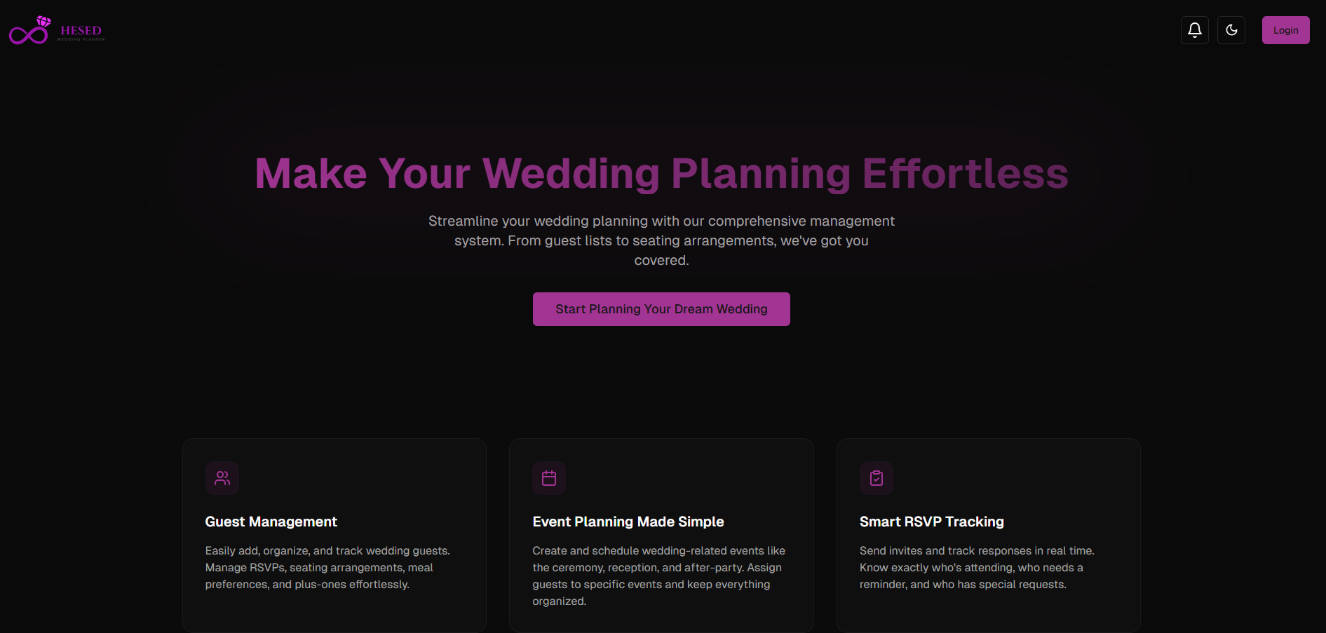 Hesed – Wedding Management Platform